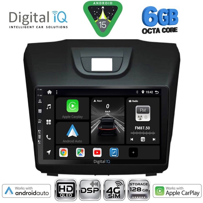 DIGITAL IQ BXF 17255_CPAA (9inc) MULTIMEDIA TABLET for ISUZU DMAX mod. 2012-2020