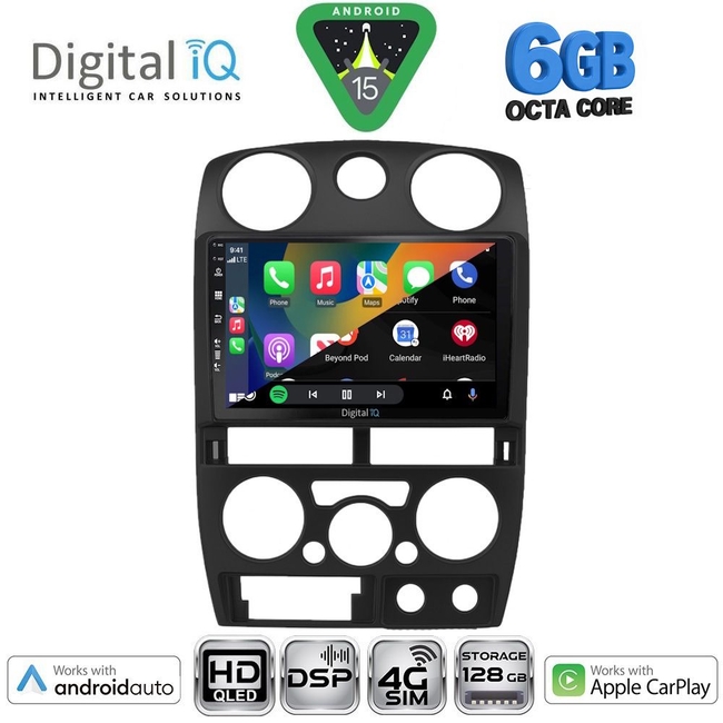 DIGITAL IQ BXF 17254BL_CPAA (9inc) MULTIMEDIA TABLET for ISUZU D-MAX mod. 2008-2012 (BLACK)