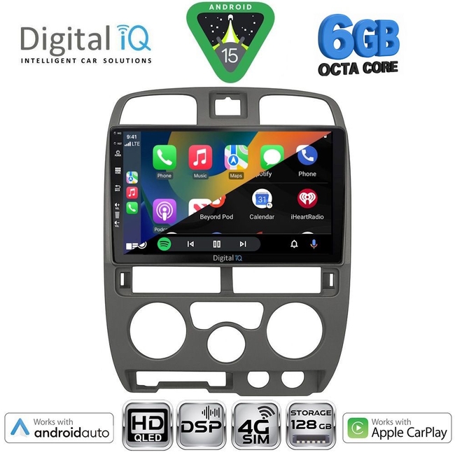 DIGITAL IQ BXF 17253GR_CPAA (9inc) MULTIMEDIA TABLET for ISUZU D-MAX mod. 2002-2008 (GREY)