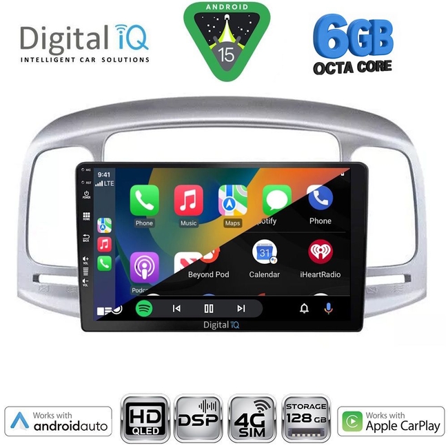 DIGITAL IQ BXF 17249SL_CPAA (9inc) MULTIMEDIA TABLET for HYUNDAI ACCENT mod. 2005-2012