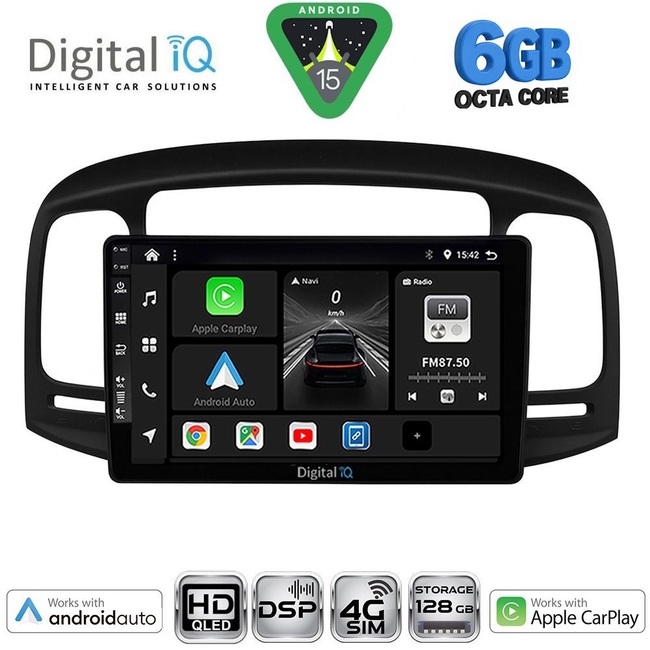 DIGITAL IQ BXF 17249BL_CPAA (9inc) MULTIMEDIA TABLET for HYUNDAI ACCENT mod. 2005-2012