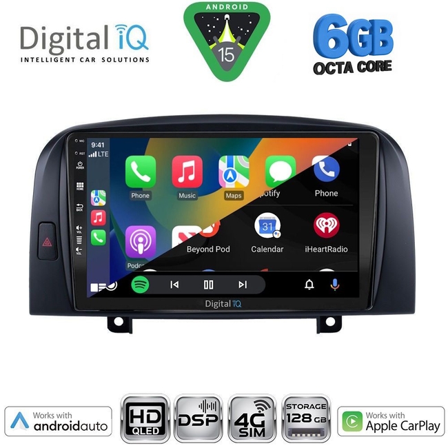 DIGITAL IQ BXF 17248_CPAA (9inc) MULTIMEDIA TABLET for HYUNDAI SONATA mod. 2006-2009