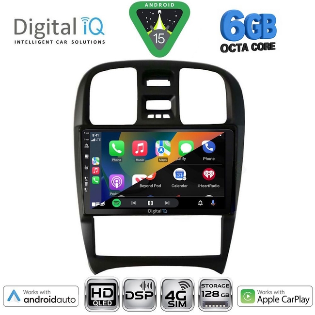 DIGITAL IQ BXF 17247_CPAA (9inc) MULTIMEDIA TABLET for HYUNDAI SONATA mod. 2000-2006