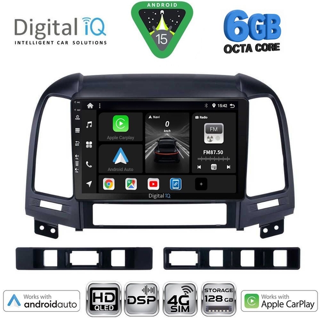 DIGITAL IQ BXF 17239_CPAA (9inc) MULTIMEDIA TABLET for HYUNDAI SANTA FE  mod. 2005-2013