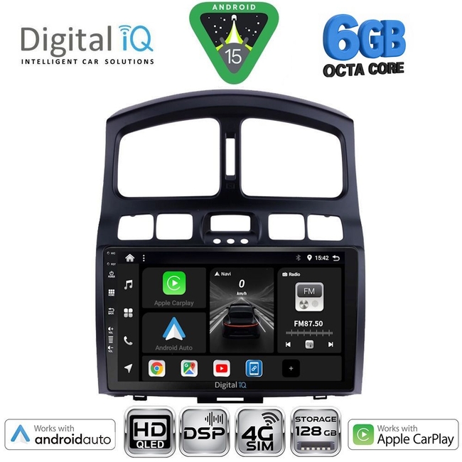 DIGITAL IQ BXF 17236_CPAA (9inc) MULTIMEDIA TABLET for HYUNDAI SANTA FE  mod. 2003-2006