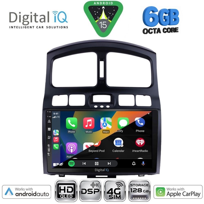 DIGITAL IQ BXF 17236_CPAA (9inc) MULTIMEDIA TABLET for HYUNDAI SANTA FE  mod. 2003-2006