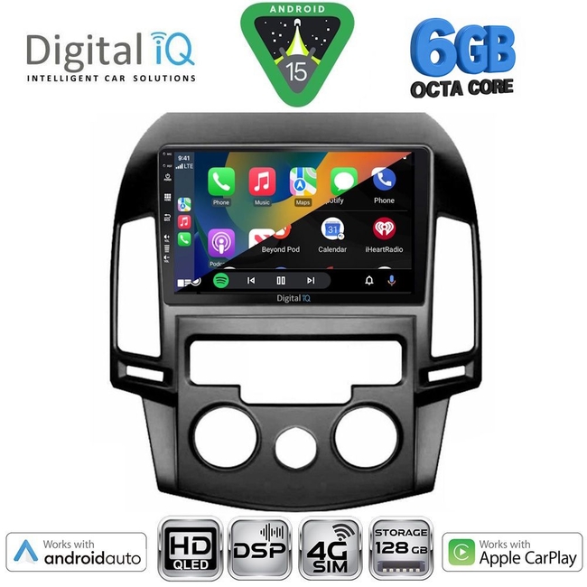 DIGITAL IQ BXF 17231_CPAA A/C (9inc) MULTIMEDIA TABLET for HYUNDAI i30 mod. 2007-2012