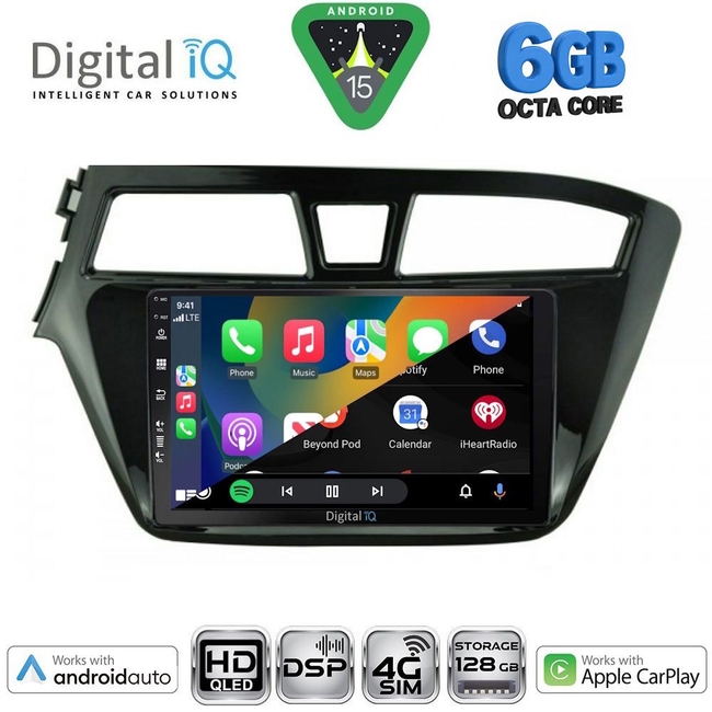 DIGITAL IQ BXF 17229_CPAA (9inc) MULTIMEDIA TABLET for HYUNDAI i20 mod. 2014-2018