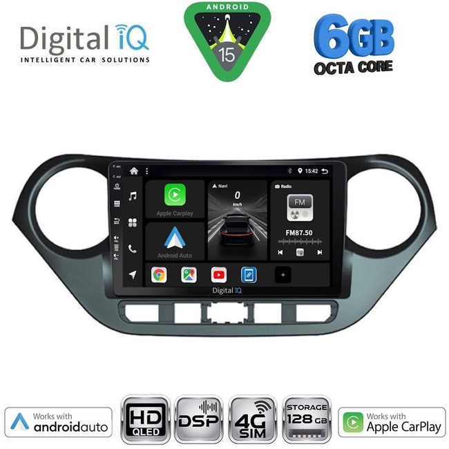 DIGITAL IQ BXF 17224_CPAA (9inc) MULTIMEDIA TABLET for HYUNDAI i10 mod. 2014-2020