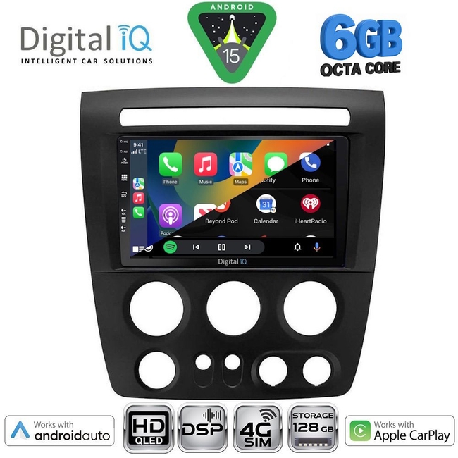 DIGITAL IQ BXF 17218_CPAA (9inc) MULTIMEDIA TABLET for HUMMER H3 mod. 2005-2009