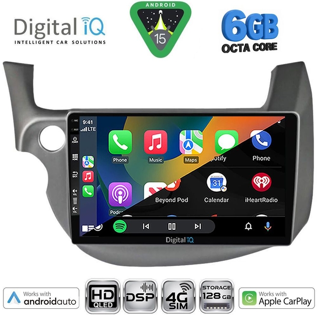 DIGITAL IQ BXF 17211_CPAA (10inc) MULTIMEDIA TABLET for HONDA JAZZ mod. 2008-2012