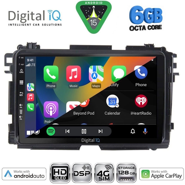 DIGITAL IQ BXF 17201_CPAA (9inc) MULTIMEDIA TABLET for HONDA HRV mod. 2015-2021