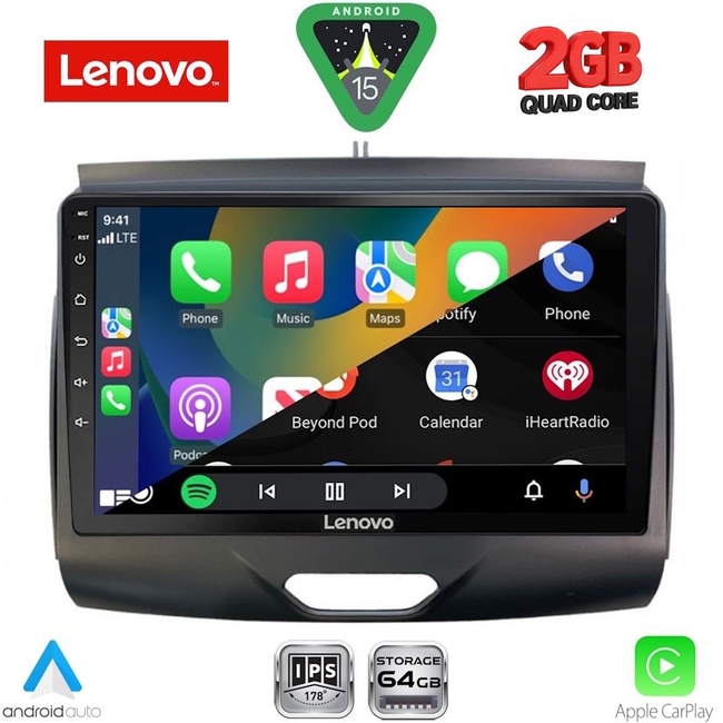 LENOVO LVD 2172B_CPA (9inc) MULTIMEDIA TABLET for FORD RANGER mod. 2015-2018