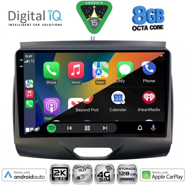 DIGITAL IQ BXK 20172B_CPAA (9inc) MULTIMEDIA TABLET for FORD RANGER mod. 2015-2018