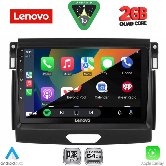 LENOVO LVD 2172A_CPA (9inc) MULTIMEDIA TABLET for FORD RANGER mod. 2015-2018