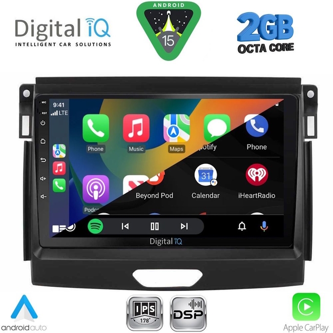 DIGITAL IQ RSF 4172A_CPA (9inc) MULTIMEDIA TABLET for FORD RANGER mod. 2015-2018