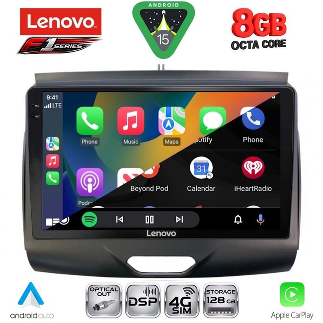 LENOVO SSR 10172B_CPA (9inc) MULTIMEDIA TABLET for FORD RANGER mod. 2015-2018