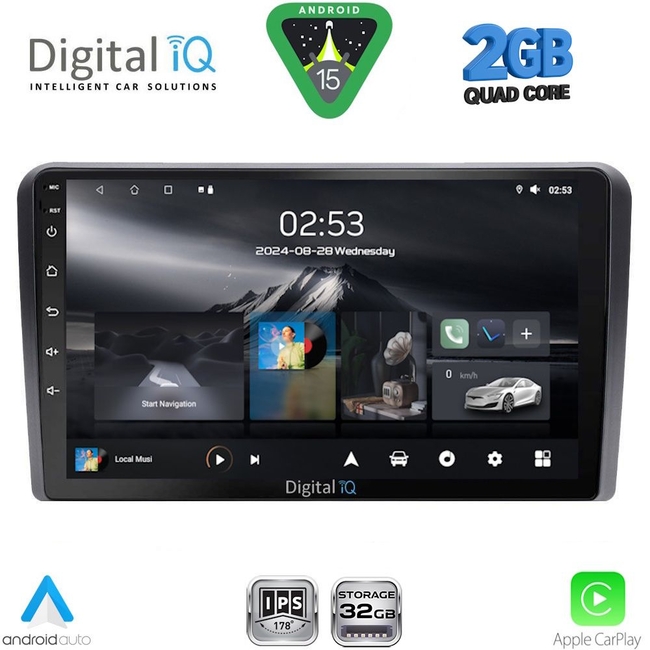 DIGITAL IQ RSD 1139_CPA (9inc) MULTIMEDIA TABLET for FIAT PANDA mod. 2003-2012