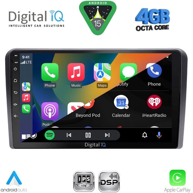 DIGITAL IQ RSG 6139_CPA (9inc) MULTIMEDIA TABLET for FIAT PANDA mod. 2003-2012