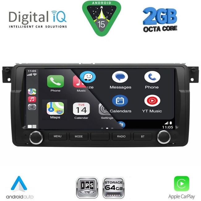 DIGITAL IQ BLD 253_CPA (8.8" DECK) MULTIMEDIA SYSTEM for BMW E46 mod. 1998-2005