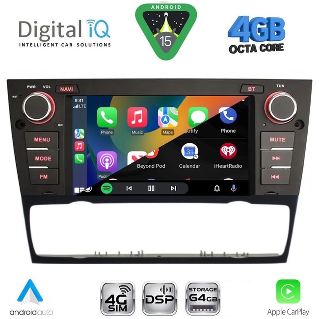 DIGITAL IQ BLG 495_CPA (7" DECK) MULTIMEDIA SYSTEM for BMW S.3 (E90-91-92-93) mod. 2005-2012