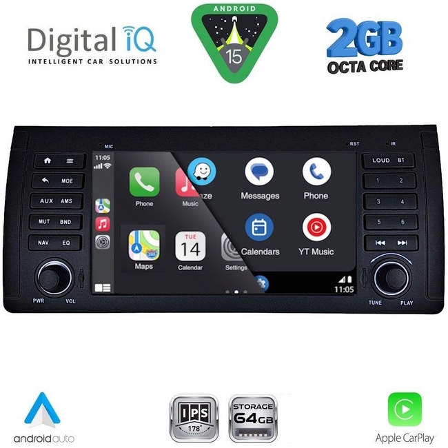 DIGITAL IQ BLE 385_CPA (7" DECK) MULTIMEDIA SYSTEM for BMW S.5-X5 (E38-39-53) mod. 1998-2005
