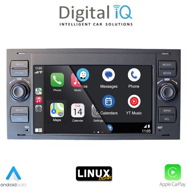 DIGITAL IQ BLA 002B_CPA (7" DECK) MULTIMEDIA LINUX SYSTEM for FORD mod. 2004-2008