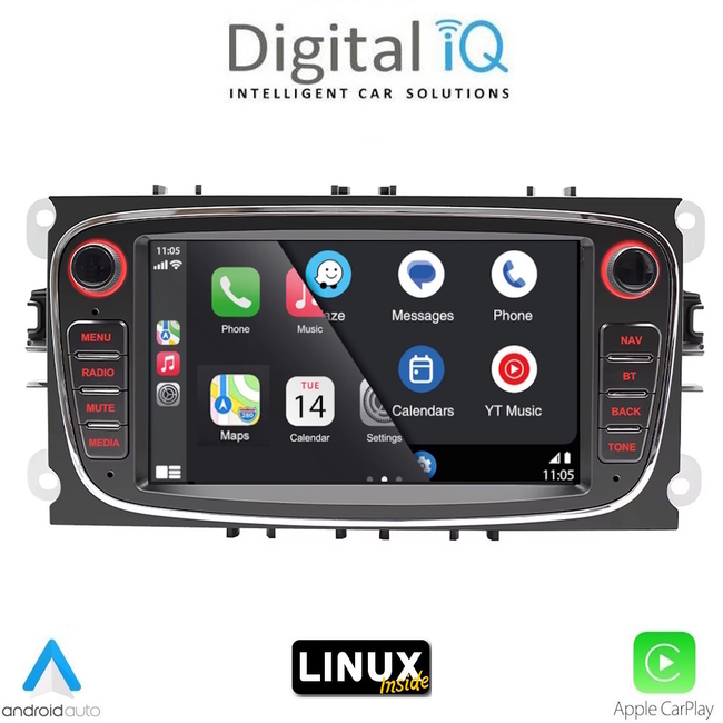 DIGITAL IQ BLA 003B_CPA (7" DECK) MULTIMEDIA LINUX SYSTEM for FORD mod. 2007-2012
