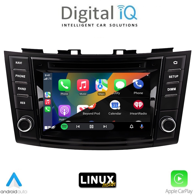 DIGITAL IQ BLA 077_CPA (7" DECK) MULTIMEDIA LINUX SYSTEM for SUZUKI SWIFT mod. 2011-2016