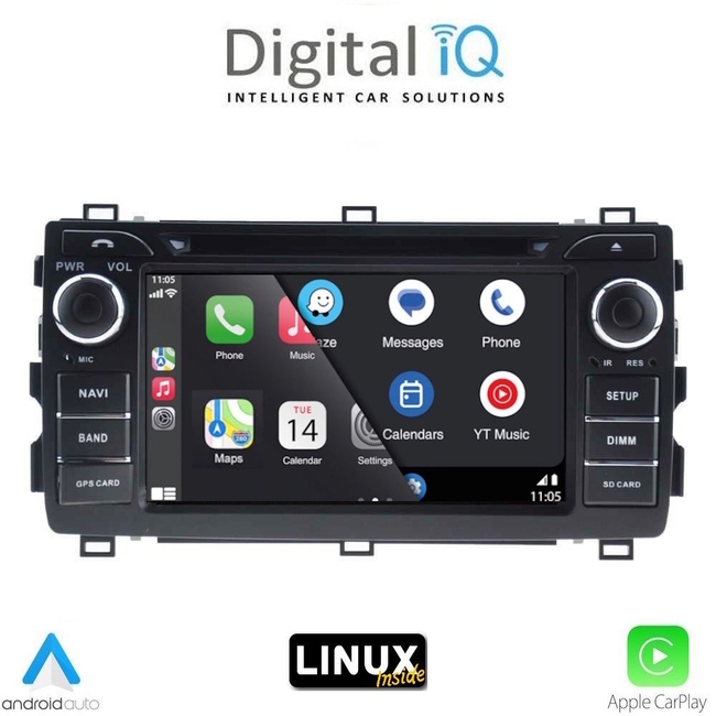 DIGITAL IQ BLA 008_CPA (7" DECK) MULTIMEDIA LINUX SYSTEM for TOYOTA AURIS mod. 2013-2015