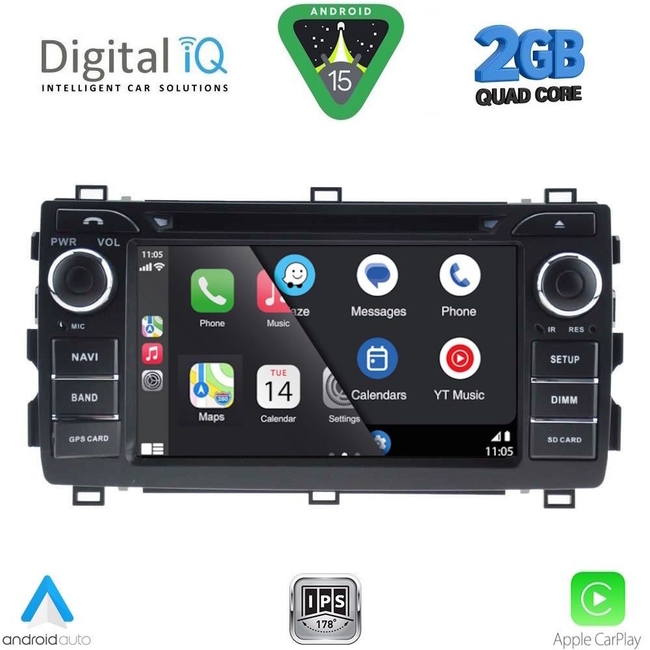 DIGITAL IQ BLD 208_CPA (7" DECK) MULTIMEDIA OEM for TOYOTA AURIS mod. 2012-2015