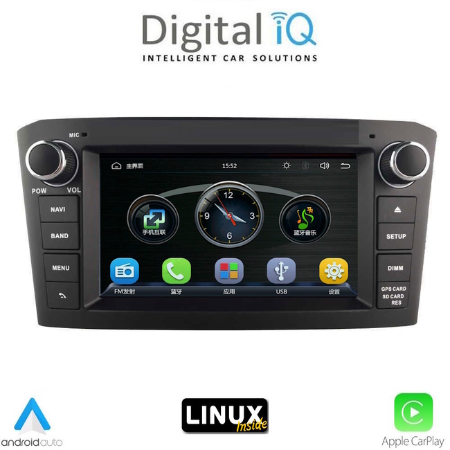 DIGITAL IQ BLA 009BL_CPA (7" DECK) MULTIMEDIA LINUX SYSTEM for TOYOTA AVENSIS T27 mod. 2009-2016 (BLACK)
