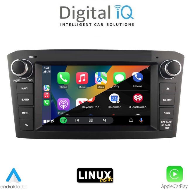 DIGITAL IQ BLA 009BL_CPA (7" DECK) MULTIMEDIA LINUX SYSTEM for TOYOTA AVENSIS T27 mod. 2009-2016 (BLACK)