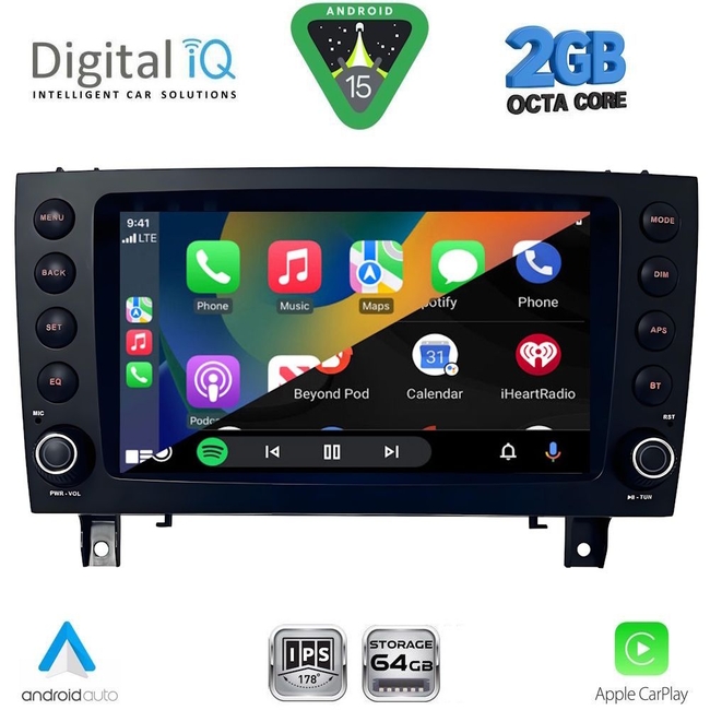 DIGITAL IQ BLE 396_CPA (8" DECK) MULTIMEDIA SYSTEM for MERCEDES SLK (R171) mod. 2004-2010