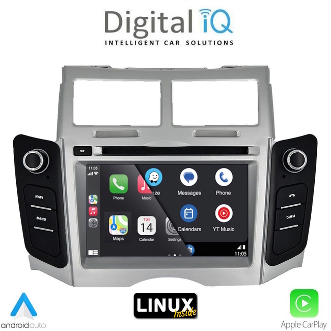 DIGITAL IQ BLA 029_CPA (7" DECK) MULTIMEDIA LINUX SYSTEM for TOYOTA YARIS mod. 2006-2011