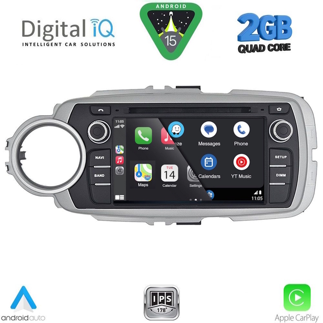 DIGITAL IQ BLD 230_CPA (7" DECK) MULTIMEDIA SYSTEM for TOYOTA YARIS mod. 2011-2020