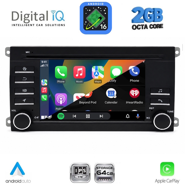 DIGITAL IQ BLE 343_CPA (7" DECK) MULTIMEDIA SYSTEM for PORSCHE CAYENNE mod. 2002-2011