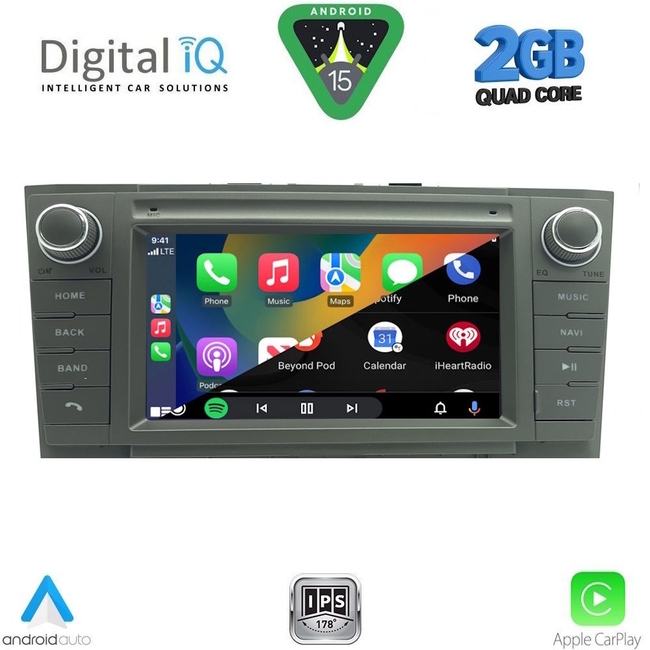 DIGITAL IQ BLD 209GR_CPA (7" DECK) MULTIMEDIA OEM for TOYOTA AVENSIS (T27) mod. 2009-2016 (GRAY)