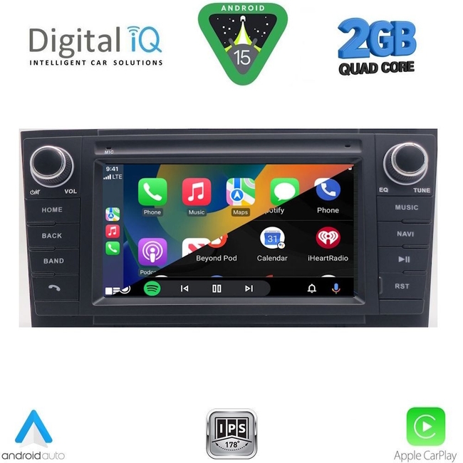 DIGITAL IQ BLD 209GR_CPA (7" DECK) MULTIMEDIA OEM for TOYOTA AVENSIS (T27) mod. 2009-2016 (GRAY)