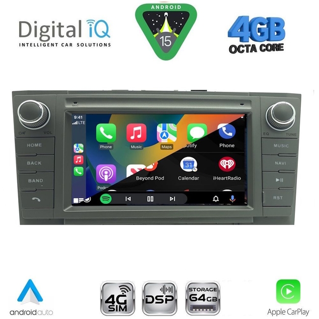 DIGITAL IQ BLG 409GR_CPA (7″ DECK) MULTIMEDIA OEM for TOYOTA AVENSIS (T27) mod. 2009-2016 (GRAY)