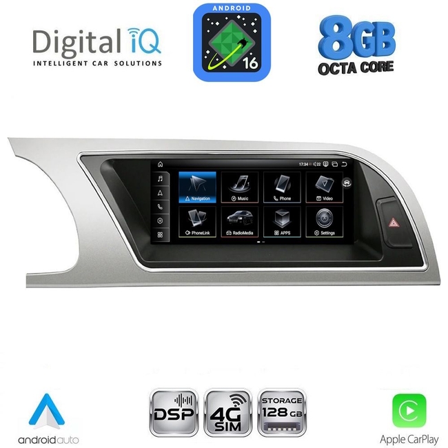 DIGITAL IQ TPG 16918_CPA (8.8inc) MULTIMEDIA SYSTEM for AUDI A4 mod. 2008-2012