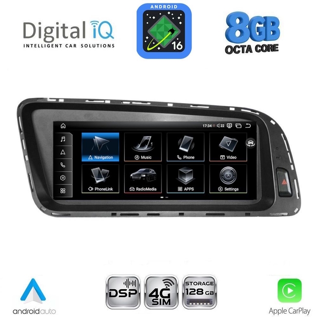 DIGITAL IQ TPG 16929_CPA (8.8inc) MULTIMEDIA SYSTEM for AUDI Q5 mod. 2008-2018