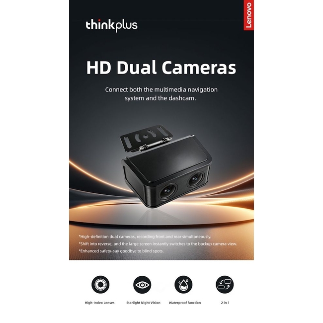 LENOVO DVR TPJ01 (DUAL rear CAMERA+DVR)