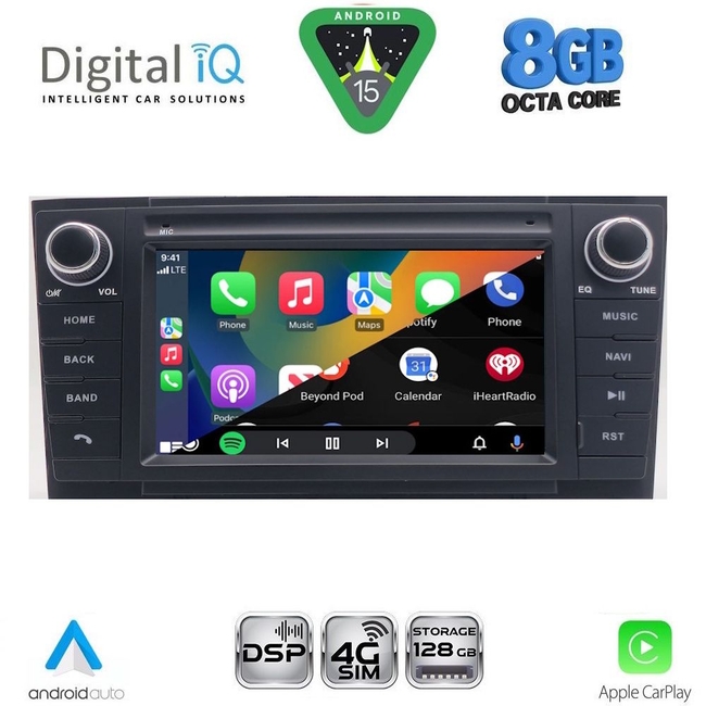 DIGITAL IQ BLM 509BL_CPA (7" DECK) MULTIMEDIA OEM for TOYOTA AVENSIS (T27) mod. 2009-2016 (BLACK)