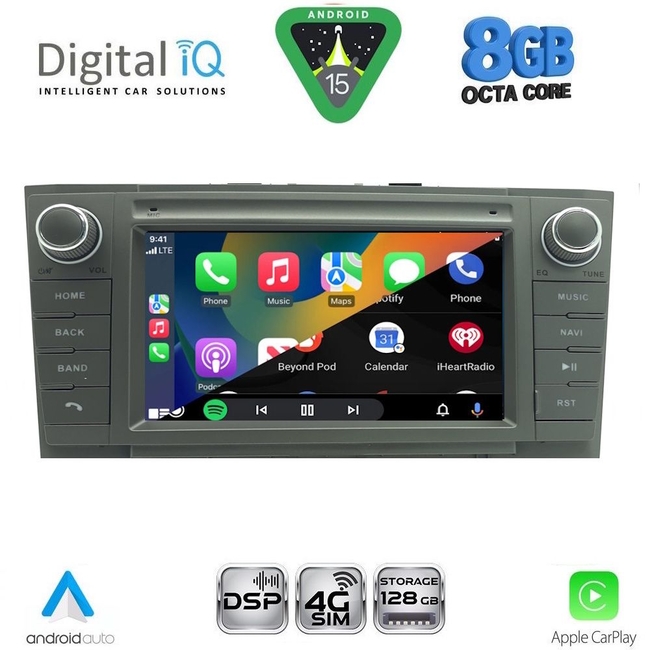 DIGITAL IQ BLM 509GR_CPA (7" DECK) MULTIMEDIA OEM for TOYOTA AVENSIS (T27) mod. 2009-2016 (GRAY)