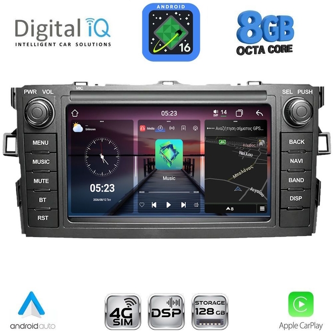 DIGITAL IQ BLM 528_CPA (7" DECK) MULTIMEDIA OEM for TOYOTA AURIS mod. 2007-2012