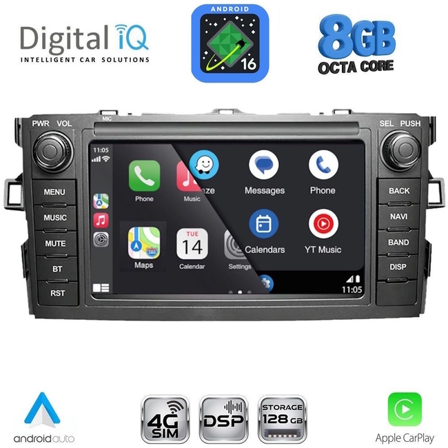 DIGITAL IQ BLM 528_CPA (7" DECK) MULTIMEDIA OEM for TOYOTA AURIS mod. 2007-2012