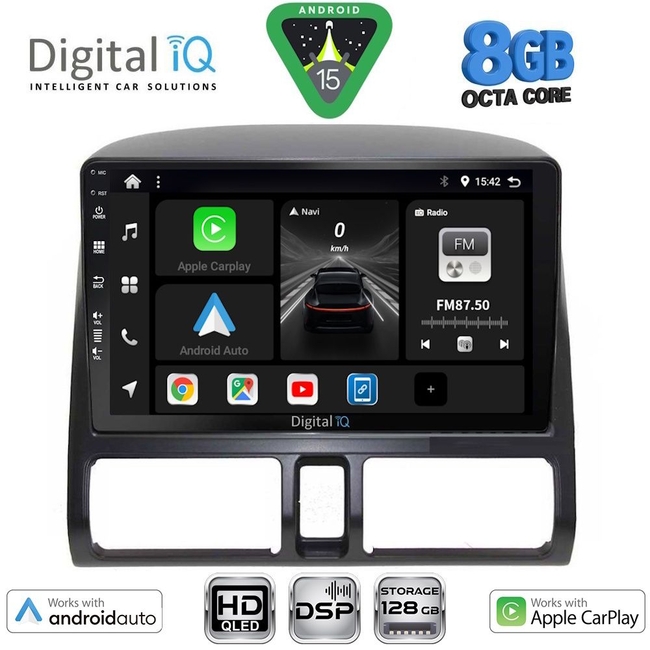 DIGITAL IQ BXF 18196_CPAA CLIMA (9inc) MULTIMEDIA TABLET for HONDA CRV mod. 1996-2006