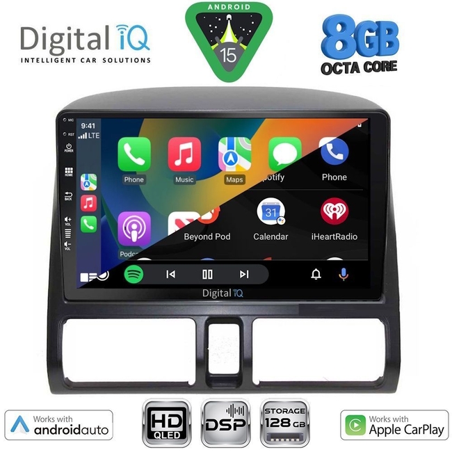 DIGITAL IQ BXF 18196_CPAA CLIMA (9inc) MULTIMEDIA TABLET for HONDA CRV mod. 1996-2006