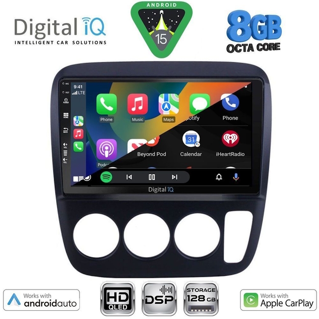 DIGITAL IQ BXF 18196_CPAA A/C (9inc) MULTIMEDIA TABLET for HONDA CRV mod. 1996-2006
